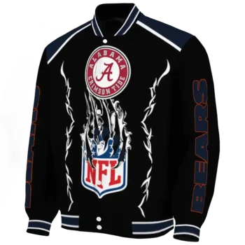 personalized chicago bears claw blood blue black varsity jacket best selling.webp
