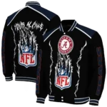 personalized chicago bears claw blood blue black varsity jacket best selling.webp