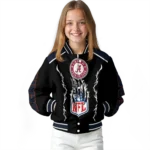 personalized chicago bears claw blood blue black varsity jacket best selling.webp