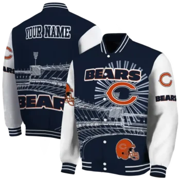 personalized chicago bears ferris arena blue white varsity jacket fashion forward.webp