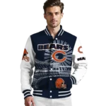 personalized chicago bears ferris arena blue white varsity jacket best selling.webp