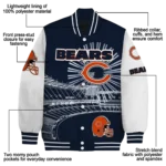 personalized chicago bears ferris arena blue white varsity jacket best selling.webp