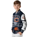 personalized chicago bears ferris arena blue white varsity jacket best selling.webp