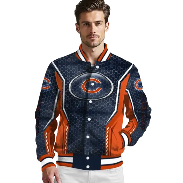 personalized chicago bears power plate blue varsity jacket high quality.webp
