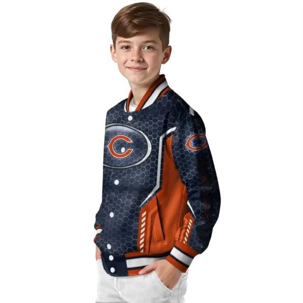 personalized chicago bears power plate blue varsity jacket trendy.webp