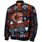 personalized chicago bears pyramid shapes blue bomber jacket best selling