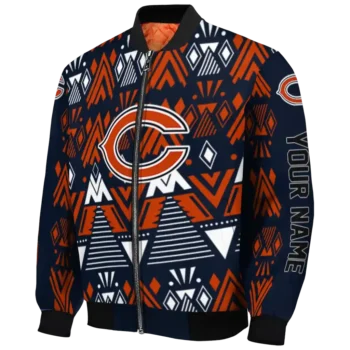 personalized chicago bears pyramid shapes blue bomber jacket best selling