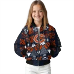 personalized chicago bears pyramid shapes blue bomber jacket best selling