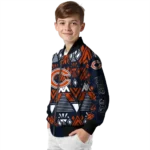 personalized chicago bears pyramid shapes blue bomber jacket best selling