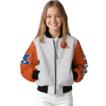 personalized chicago bears speckled arms blue gray bomber jacket best selling