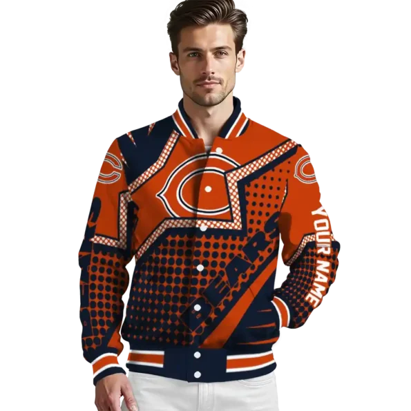 personalized chicago bears star burst blue varsity jacket high quality.webp