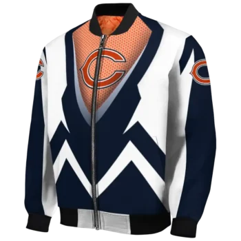 personalized chicago bears v stripes blue white bomber jacket best selling