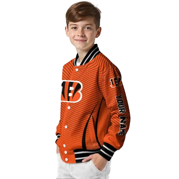 personalized cincinnati bengals chevron arrow orange varsity jacket trendy.webp