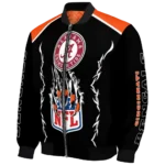 personalized cincinnati bengals claw blood orange black bomber jacket best selling