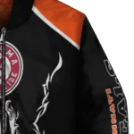 personalized cincinnati bengals claw blood orange black bomber jacket best selling