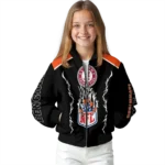 personalized cincinnati bengals claw blood orange black bomber jacket best selling