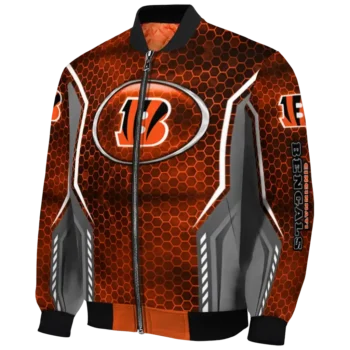 personalized cincinnati bengals power plate orange bomber jacket best selling