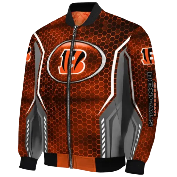 personalized cincinnati bengals power plate orange bomber jacket best selling