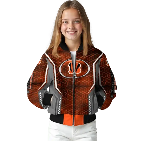 personalized cincinnati bengals power plate orange bomber jacket top rated