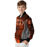 personalized cincinnati bengals power plate orange bomber jacket best selling