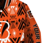 personalized cincinnati bengals pyramid shapes orange varsity jacket best selling.webp