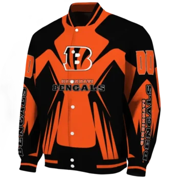 personalized cincinnati bengals spider mark orange black crocs varsity jacket best selling.webp