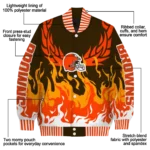 personalized cleveland browns winged blaze brown white varsity jacket best selling.webp