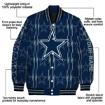 personalized dallas cowboys bolt stripe blue varsity jacket best selling.webp