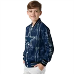 personalized dallas cowboys bolt stripe blue varsity jacket best selling.webp