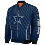 personalized dallas cowboys chevron arrow blue bomber jacket best selling