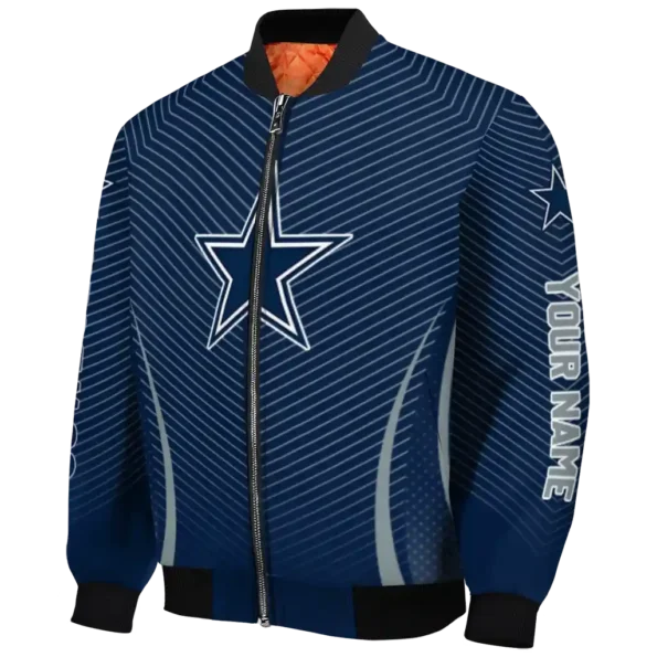 personalized dallas cowboys chevron arrow blue bomber jacket best selling
