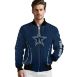 personalized dallas cowboys chevron arrow blue bomber jacket best selling