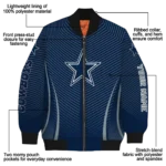 personalized dallas cowboys chevron arrow blue bomber jacket best selling