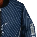 personalized dallas cowboys chevron arrow blue bomber jacket best selling