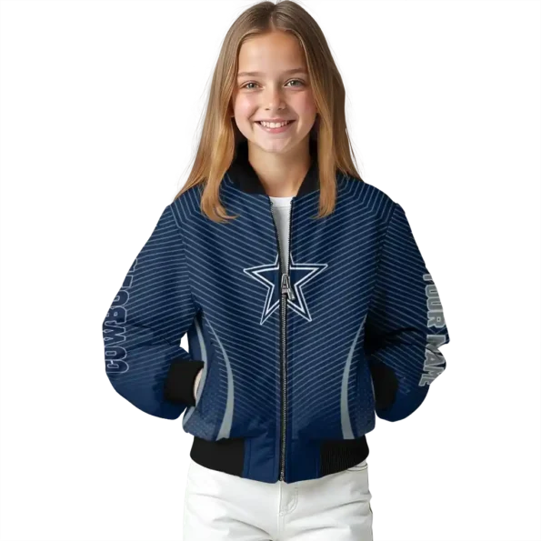 personalized dallas cowboys chevron arrow blue bomber jacket top rated