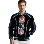 personalized dallas cowboys claw blood blue black varsity jacket best selling.webp