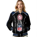 personalized dallas cowboys claw blood blue black varsity jacket best selling.webp