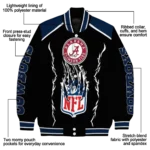 personalized dallas cowboys claw blood blue black varsity jacket best selling.webp