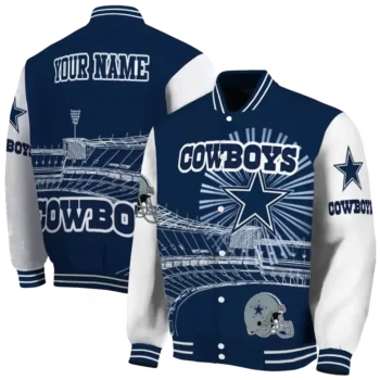 personalized dallas cowboys ferris arena blue white varsity jacket fashion forward.webp