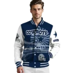 personalized dallas cowboys ferris arena blue white varsity jacket best selling.webp