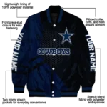 personalized dallas cowboys hexagon mesh blue black varsity jacket best selling.webp