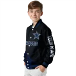 personalized dallas cowboys hexagon mesh blue black varsity jacket best selling.webp