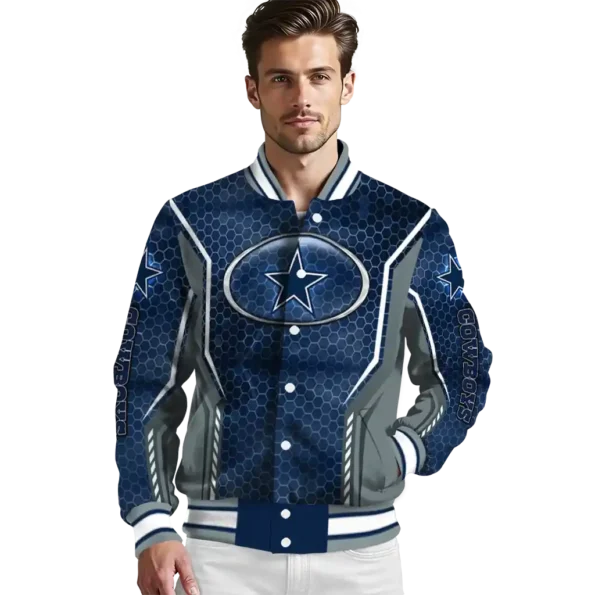 personalized dallas cowboys power plate blue varsity jacket high quality.webp