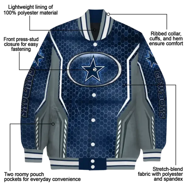 personalized dallas cowboys power plate blue varsity jacket new arrival.webp