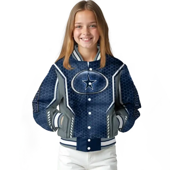 personalized dallas cowboys power plate blue varsity jacket top rated.webp