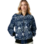 personalized dallas cowboys pyramid shapes blue bomber jacket best selling