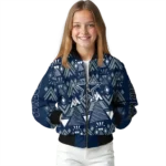personalized dallas cowboys pyramid shapes blue bomber jacket best selling