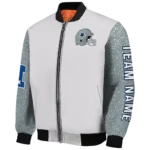 personalized dallas cowboys speckled arms blue gray bomber jacket best selling