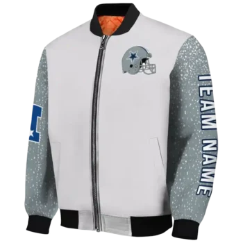 personalized dallas cowboys speckled arms blue gray bomber jacket best selling