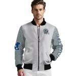 personalized dallas cowboys speckled arms blue gray bomber jacket best selling